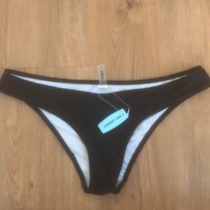 Cupshe Black Cheeky Bikini Bottom